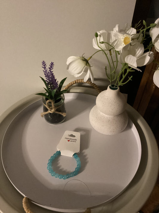 Bracelet bleu transparent