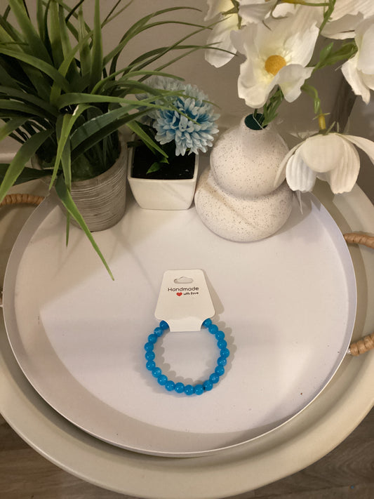 Bracelet bleu transparent