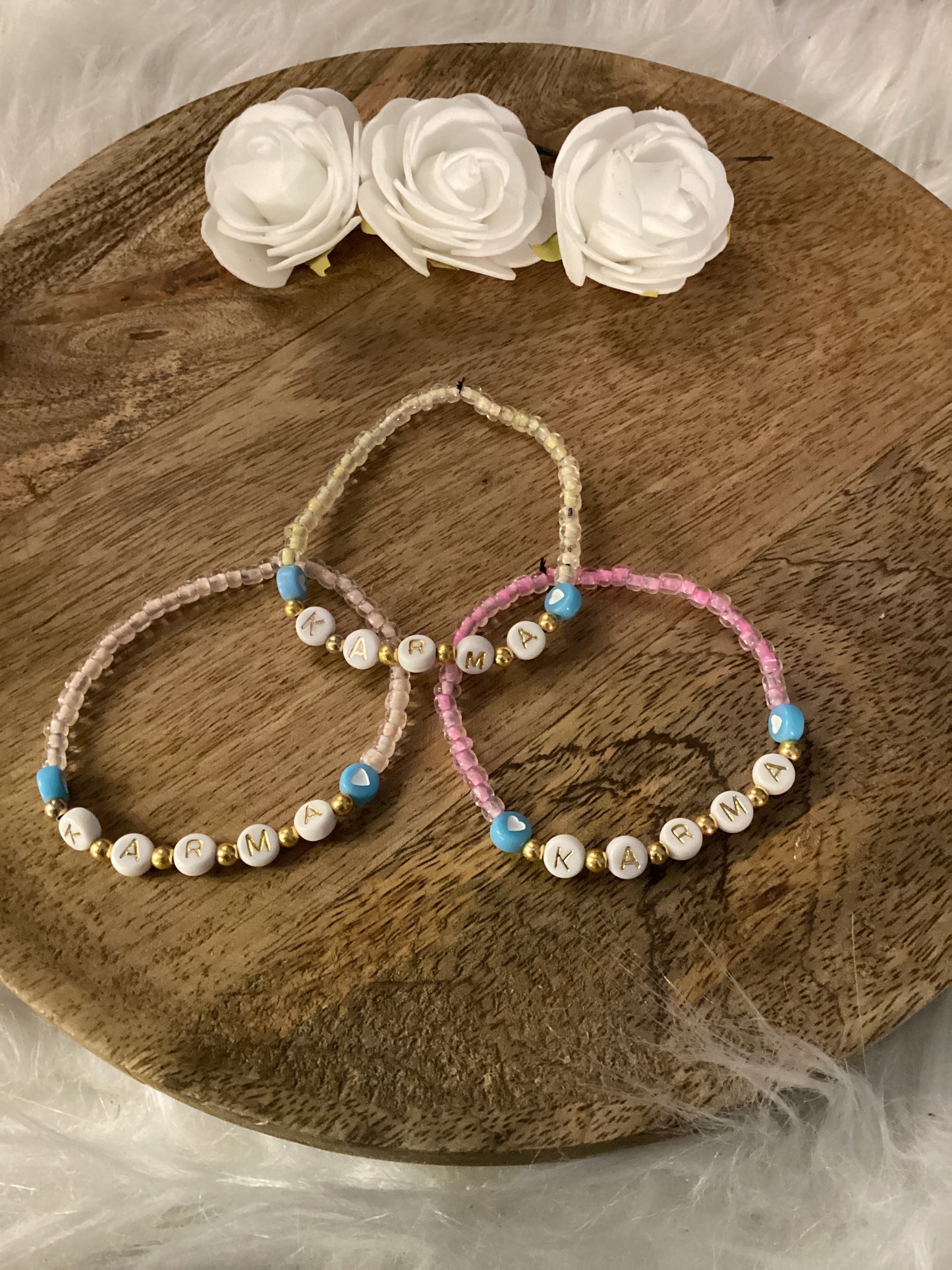 Bracelet perle transparent KARMA